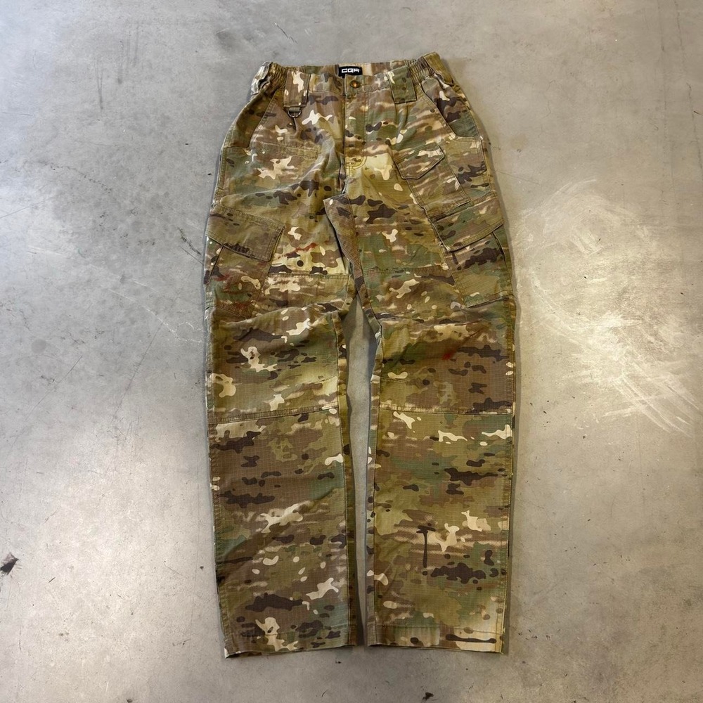 Vintage Y2K women's digital camo military cargo pants
